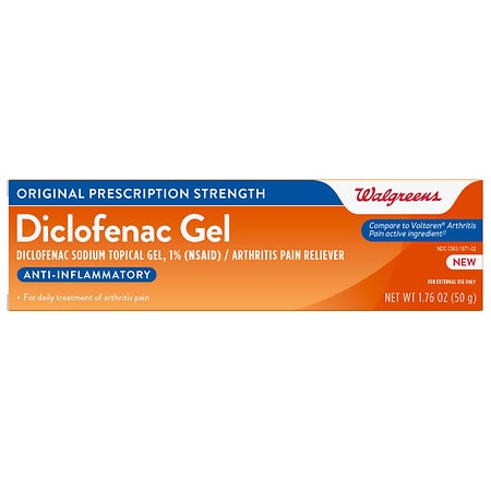 Walgreens Gel para aliviar el dolor de artritis, gel de diclofenaco ...